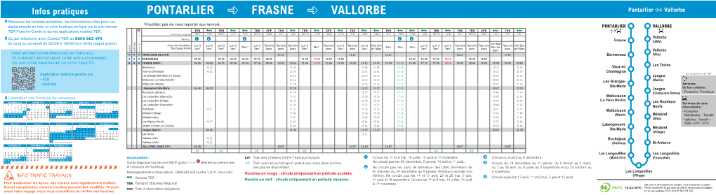 Pontarlier Frasne Vallorbe