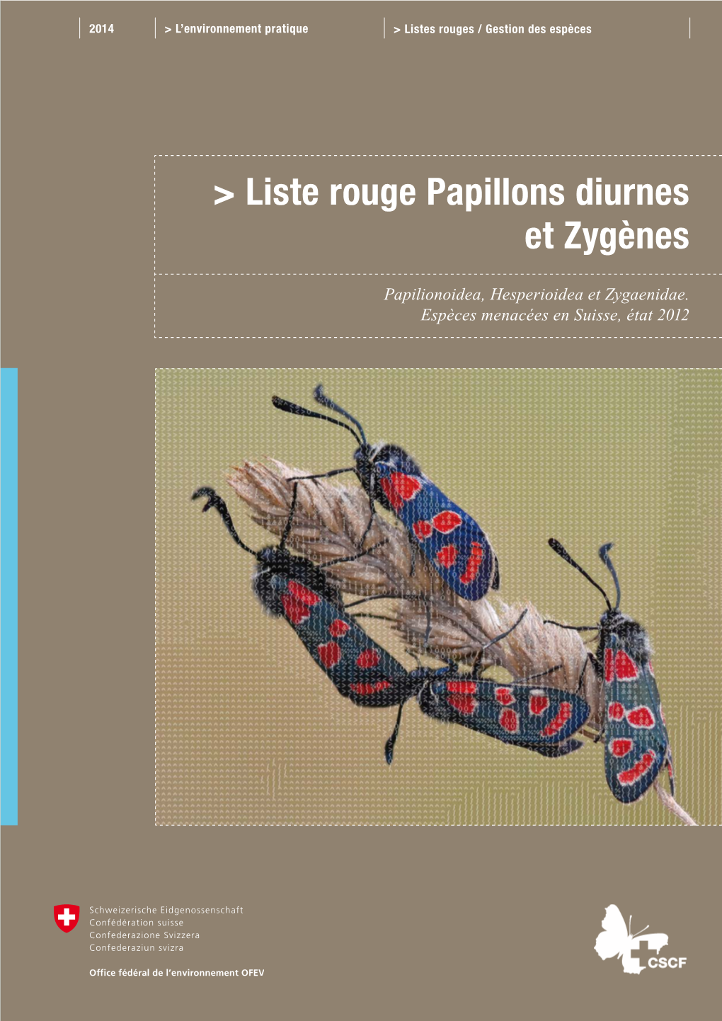 Liste Rouge Papillons Diurnes Et Zygènes