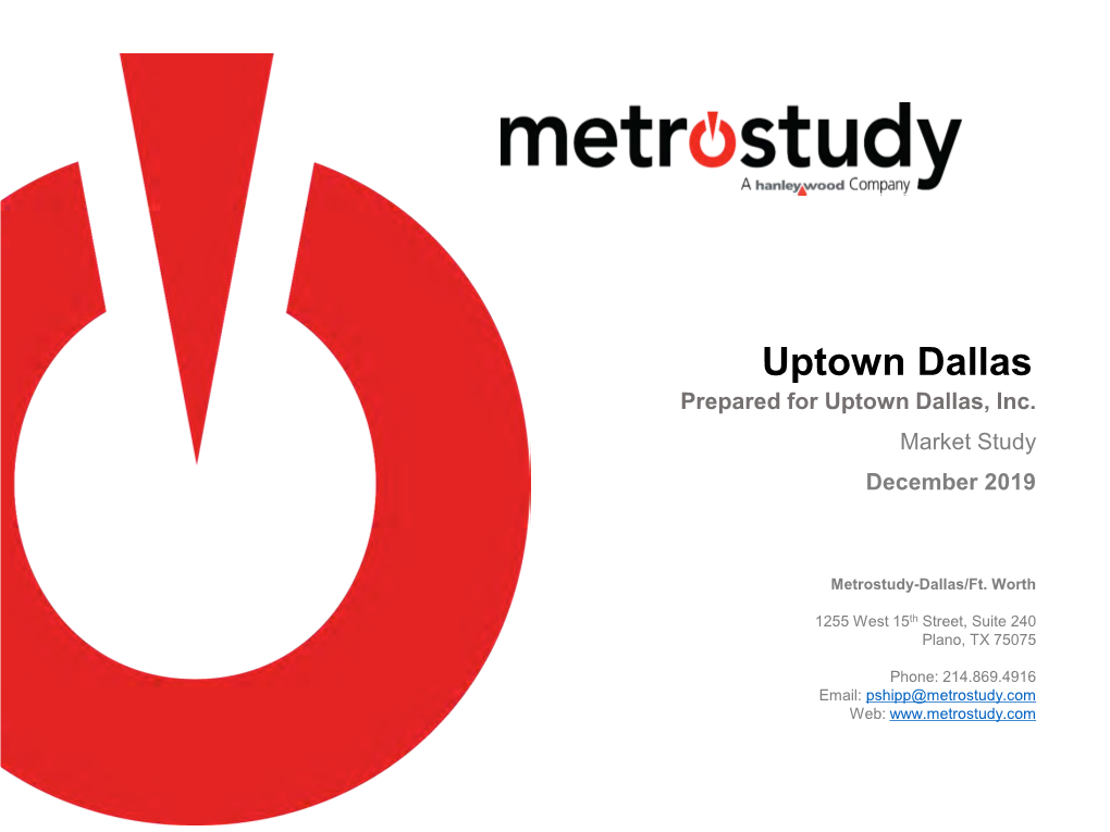 2019 Uptown Demographic Study