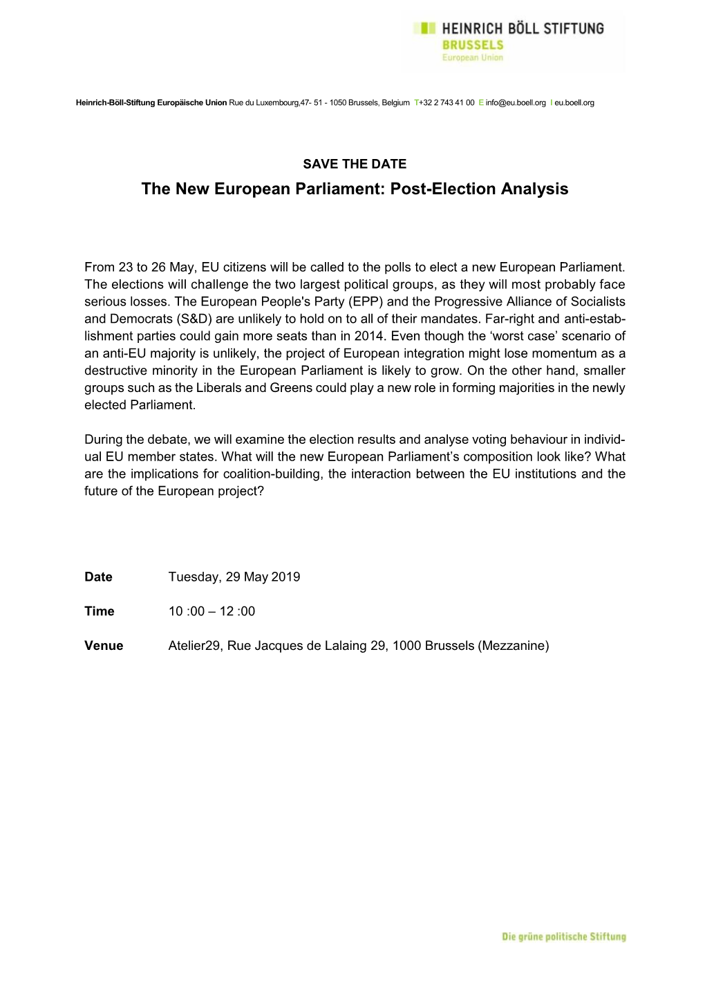 The New European Parliament: Post-Election Analysis