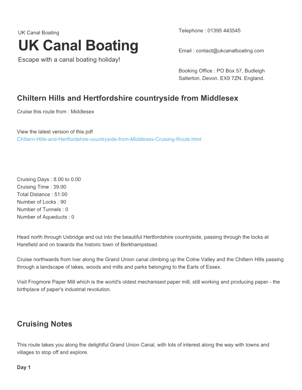 Chiltern Hills and Hertfordshire Countryside from Middlesex