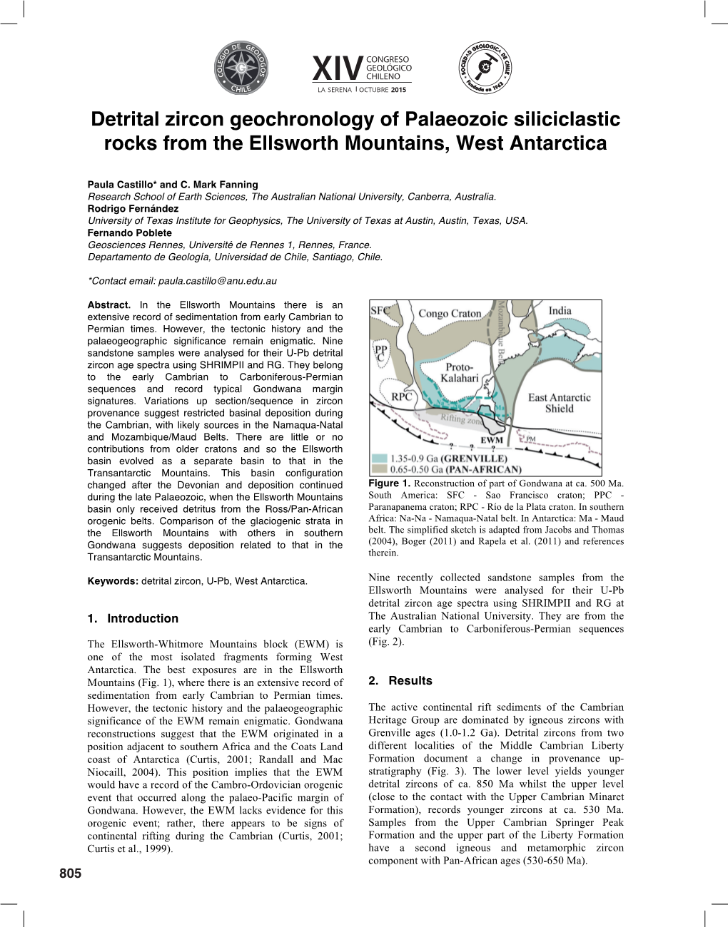 Detrital Zircon Geochronology of Palaeozoic Siliciclastic Rocks from the Ellsworth Mountains, West Antarctica