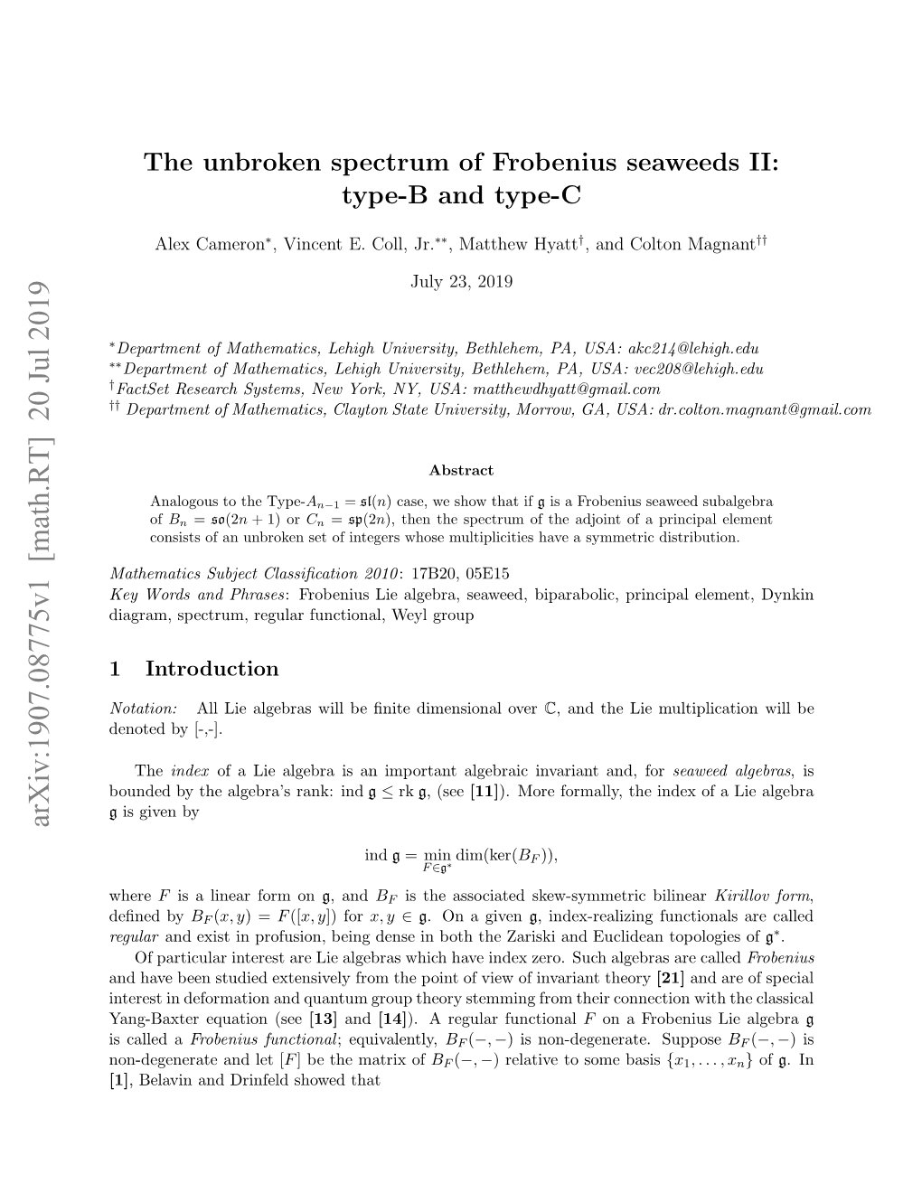 The Unbroken Spectrum of Frobenius Seaweeds II: Type-B and Type-C