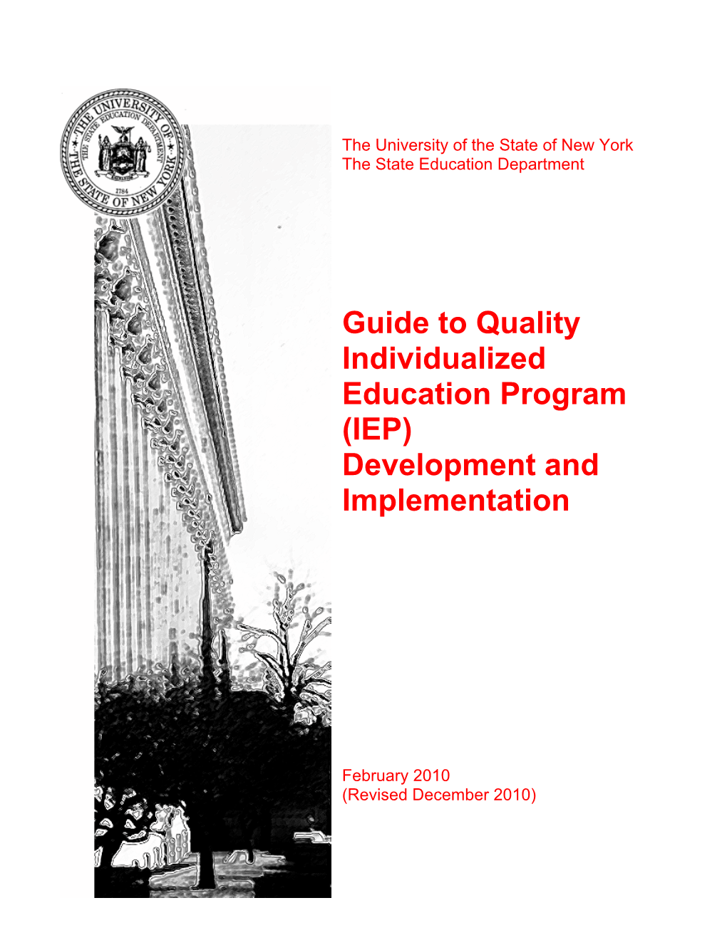 Guide to Quality Individualized Education Program (IEP) Development and Implementation