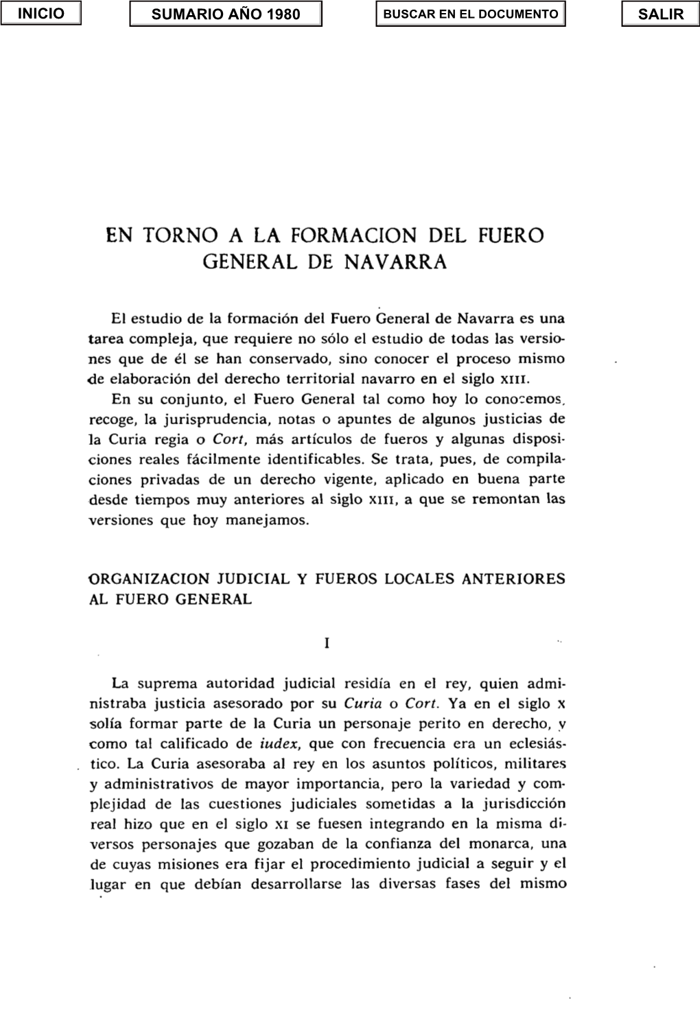 En Torno a La Formación Del Fuero General De Navarra