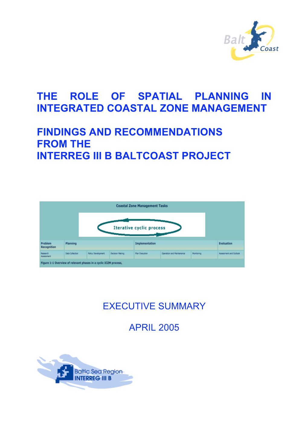 The Role of Spatial Planning in Integrated Coastal Zone Management