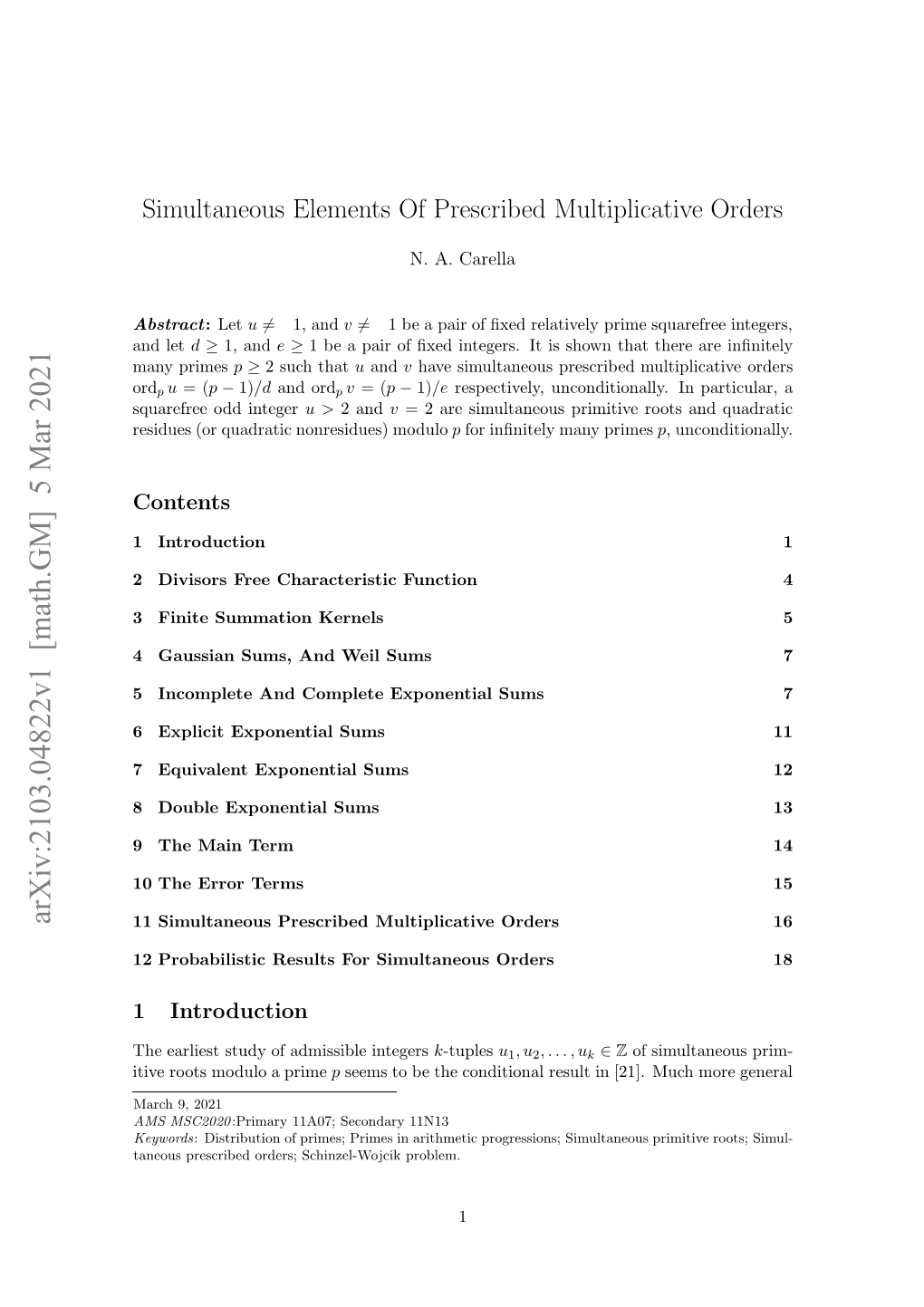 Simultaneous Elements of Prescribed Multiplicative Orders 2