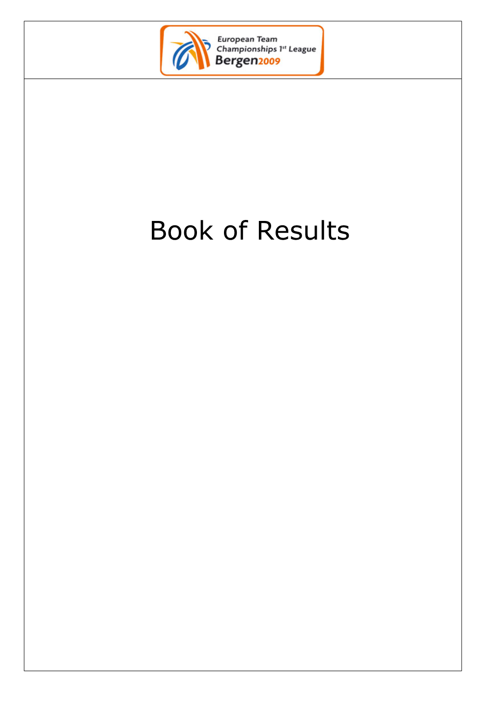 Book of Results