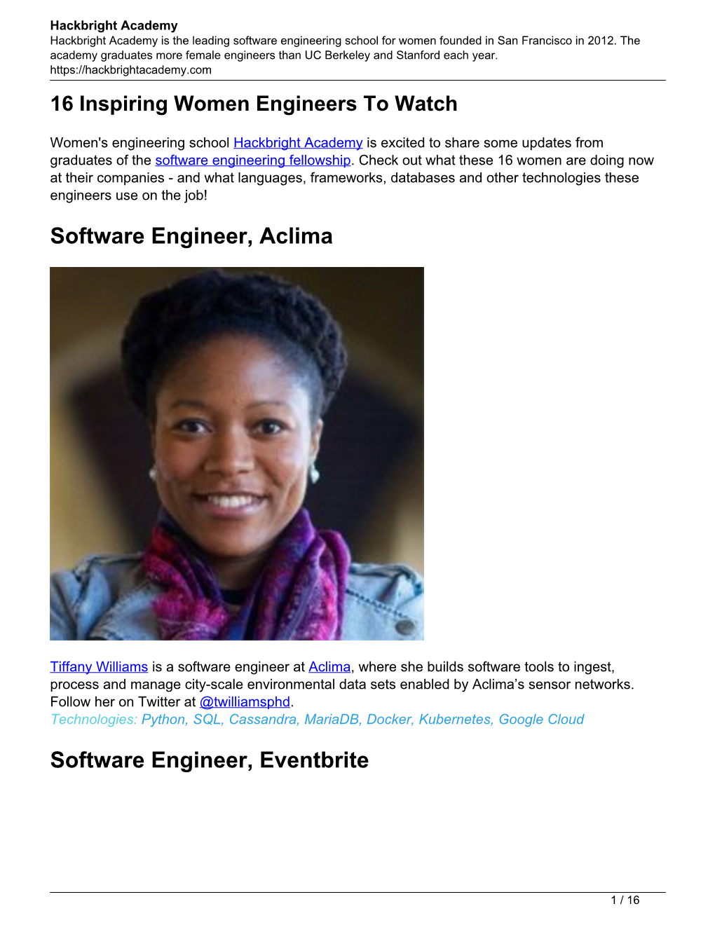 16 Inspiring Women Engineers to Watch