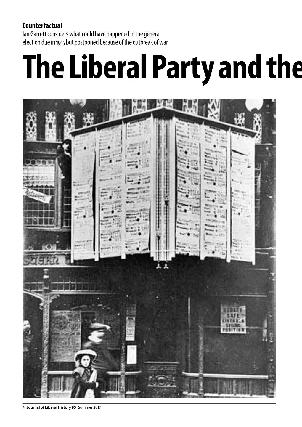 95 Garrett Liberal Party and General Election of 1915