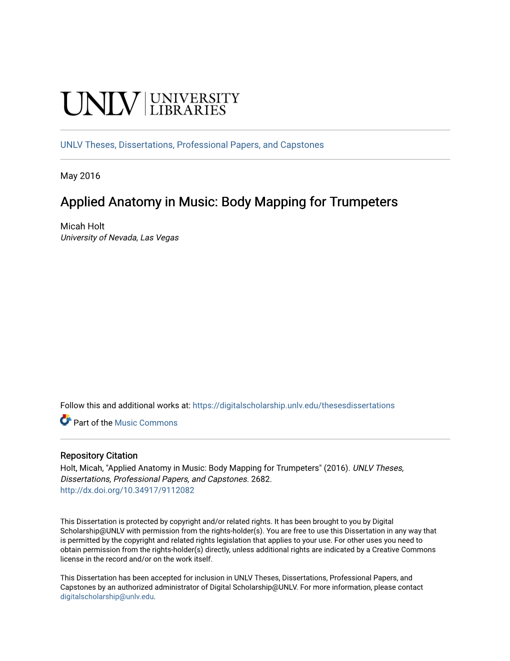 Applied Anatomy in Music: Body Mapping for Trumpeters