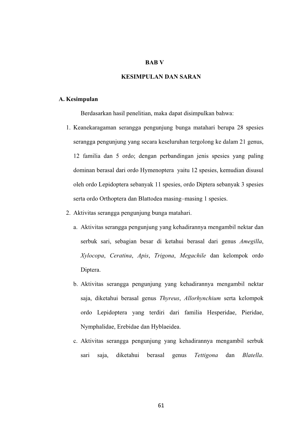 61 BAB V KESIMPULAN DAN SARAN A. Kesimpulan Berdasarkan Hasil