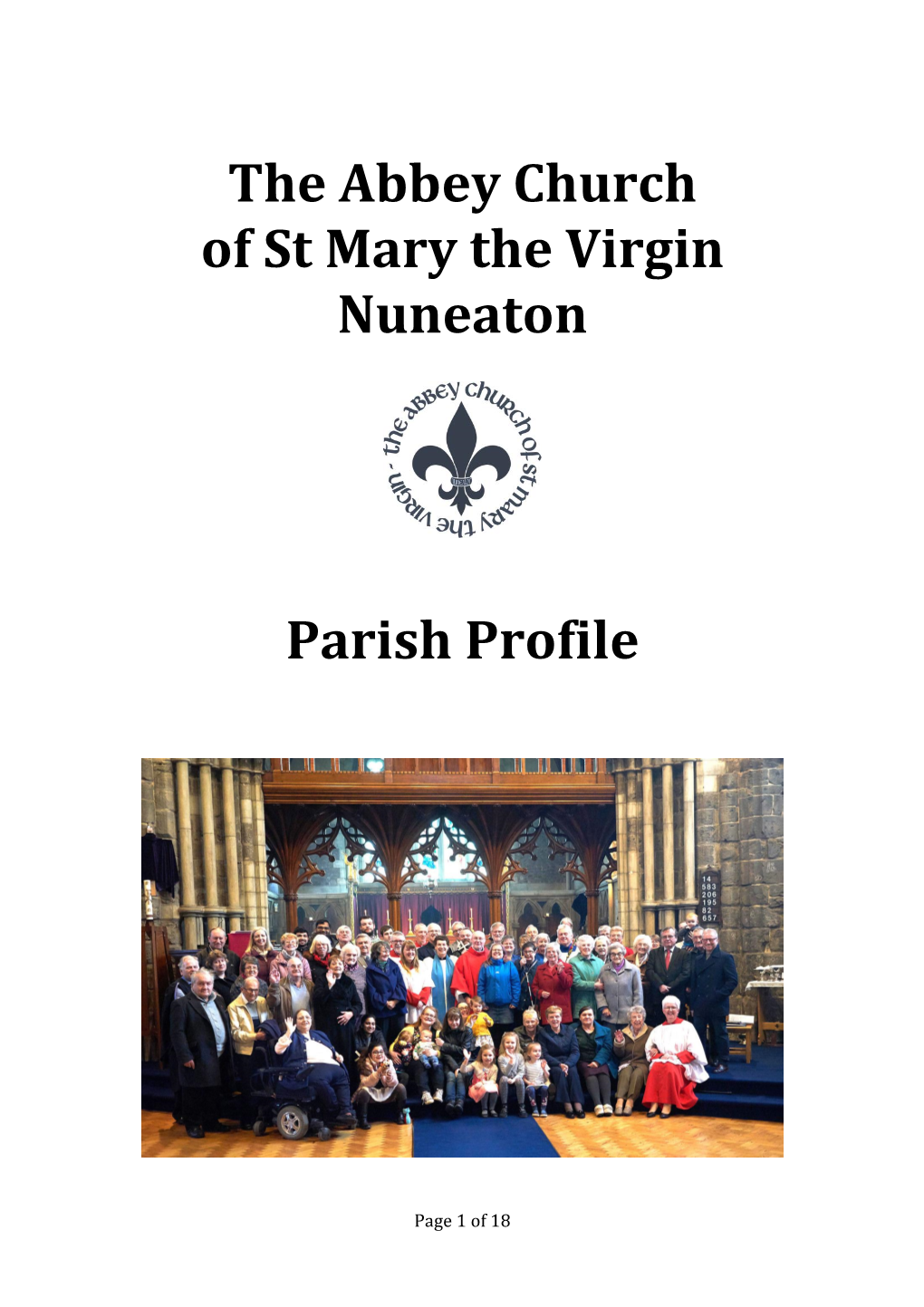 The Abbey Church of St Mary the Virgin Nuneaton Parish Profile