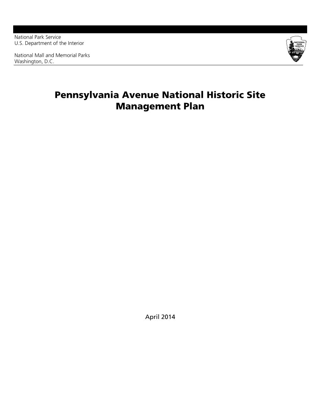 Pennsylvania Avenue National Historic Site Management Plan