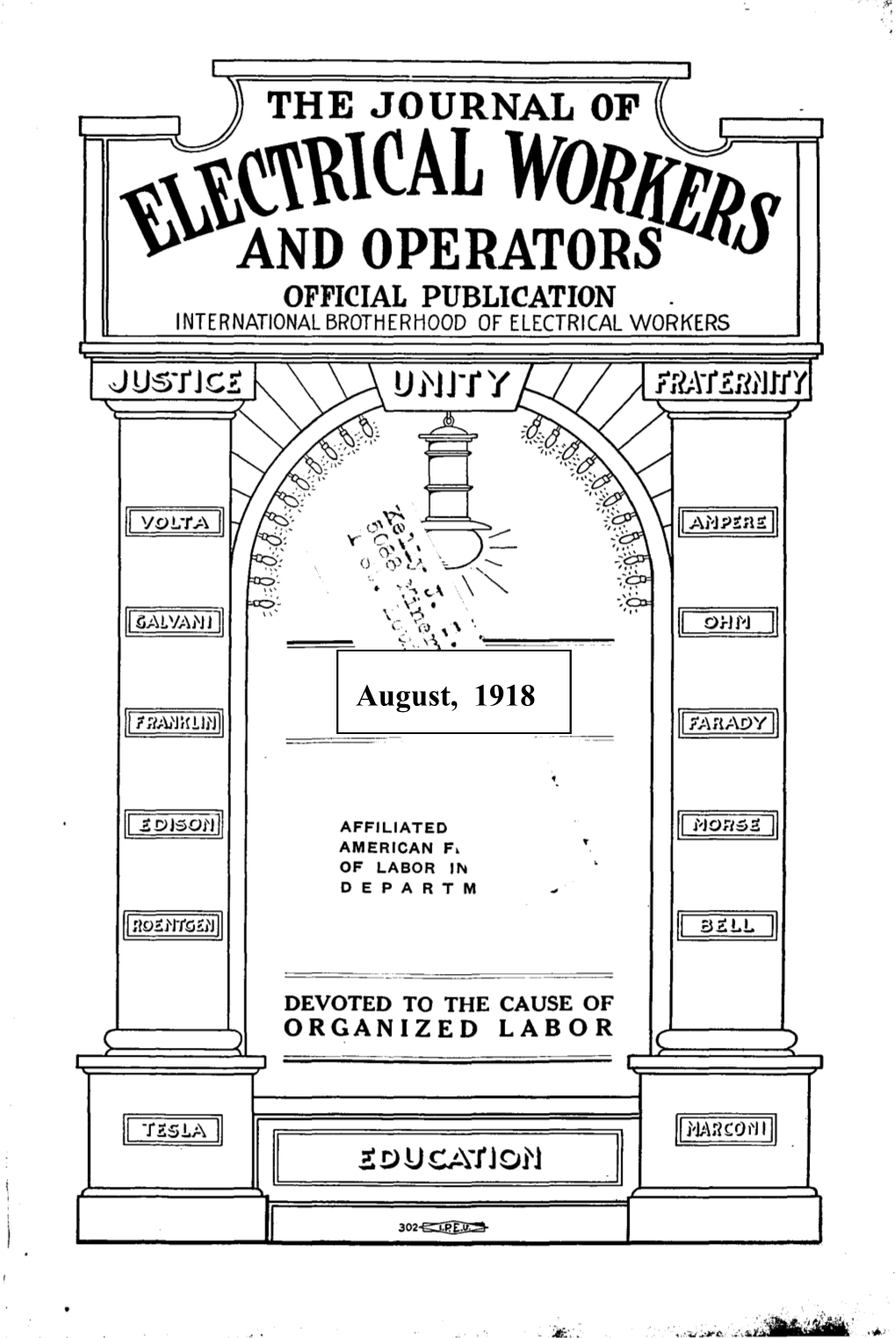 WOR/(Lp 'Tv and OPERATORS D.8 OFFI~IAL PUBLICATION INTERNATIONAL BROTHERHOOD of ELECTRICAL WORKERS