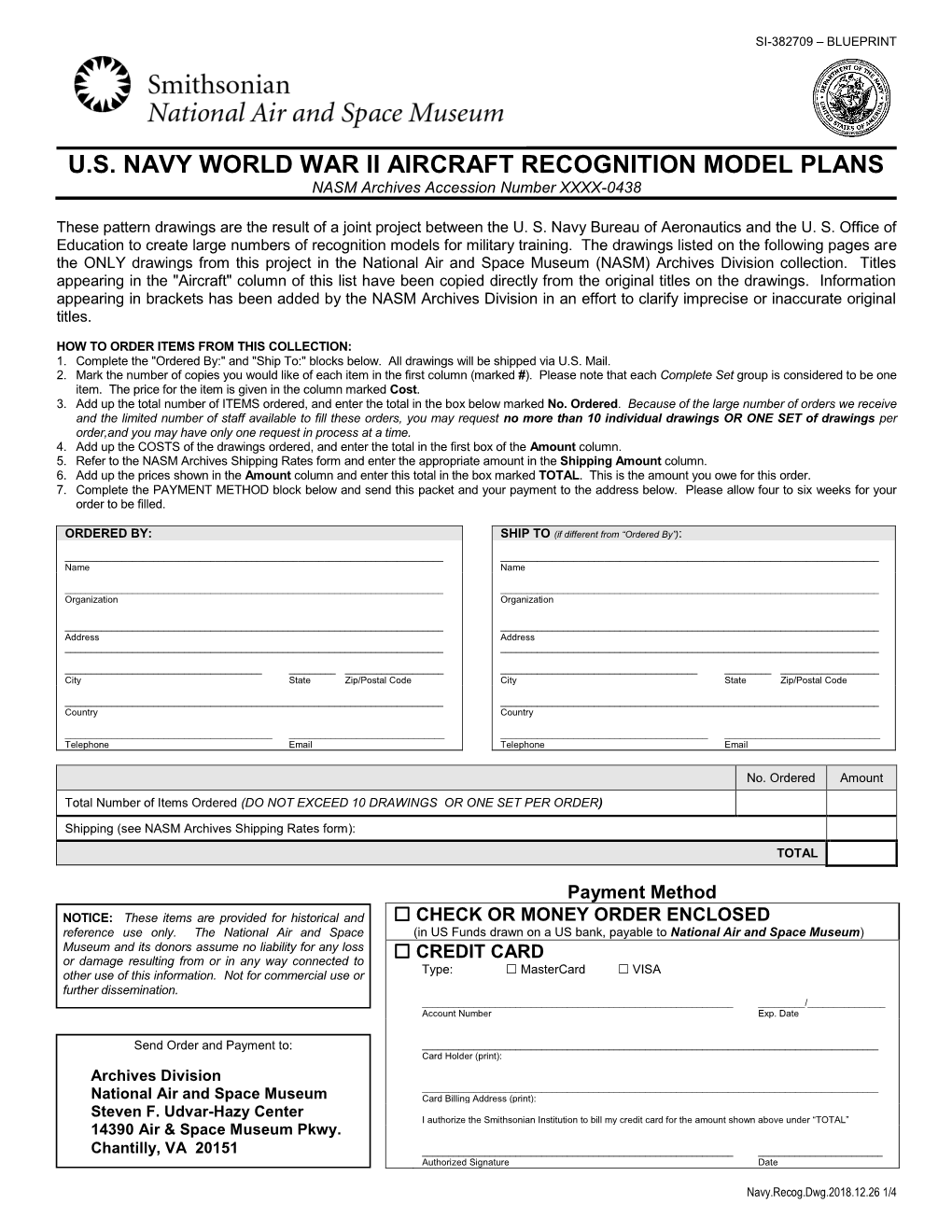 U.S. Navy Recognition Model Plans