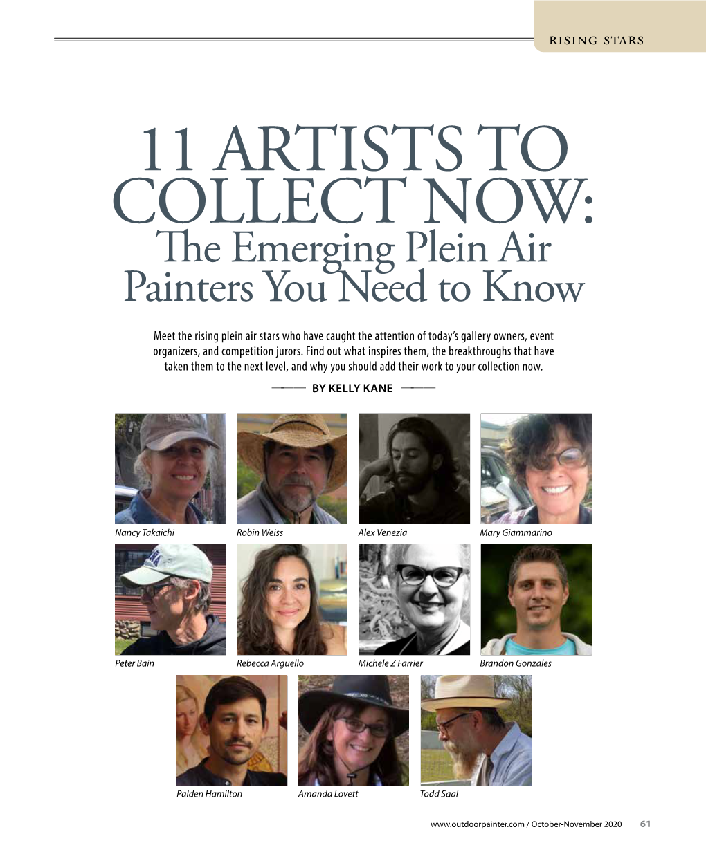 11 ARTISTS to COLLECT NOW: the Emerging Plein Air Painters You Need to Know