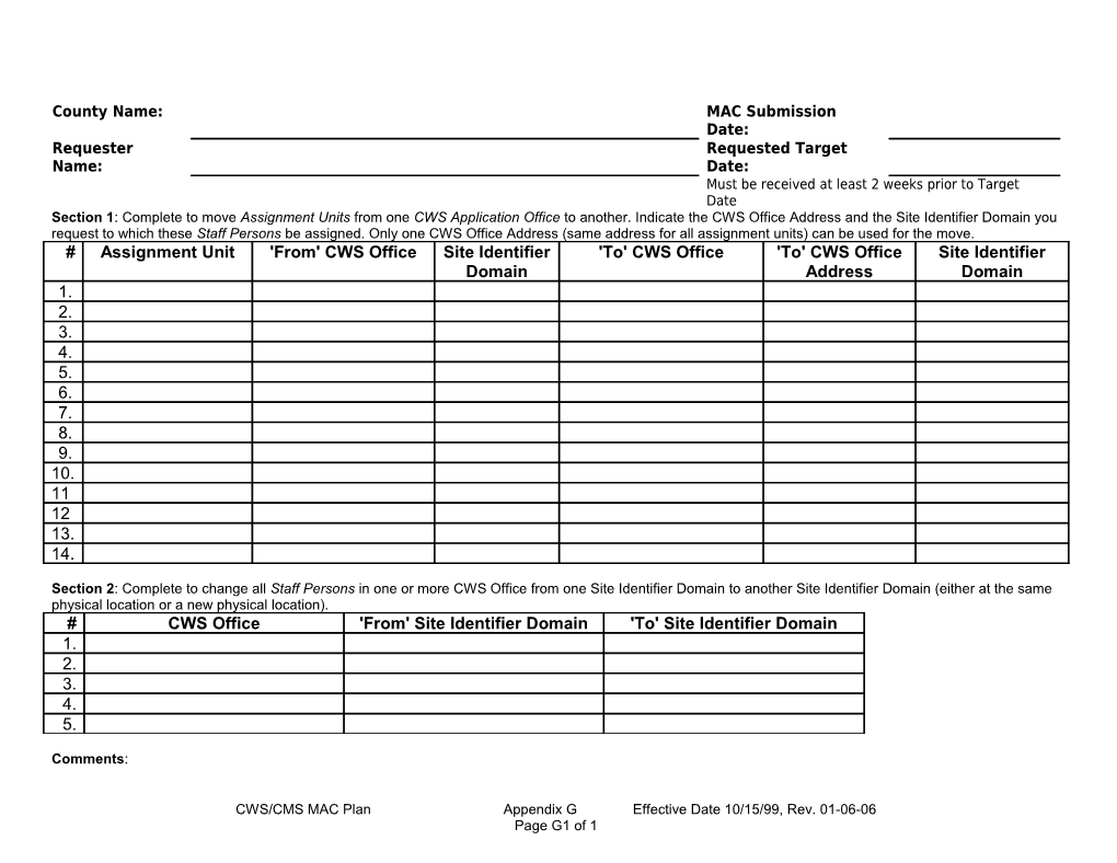 MAC - Assignment Unit/Whole Office Move Request Form