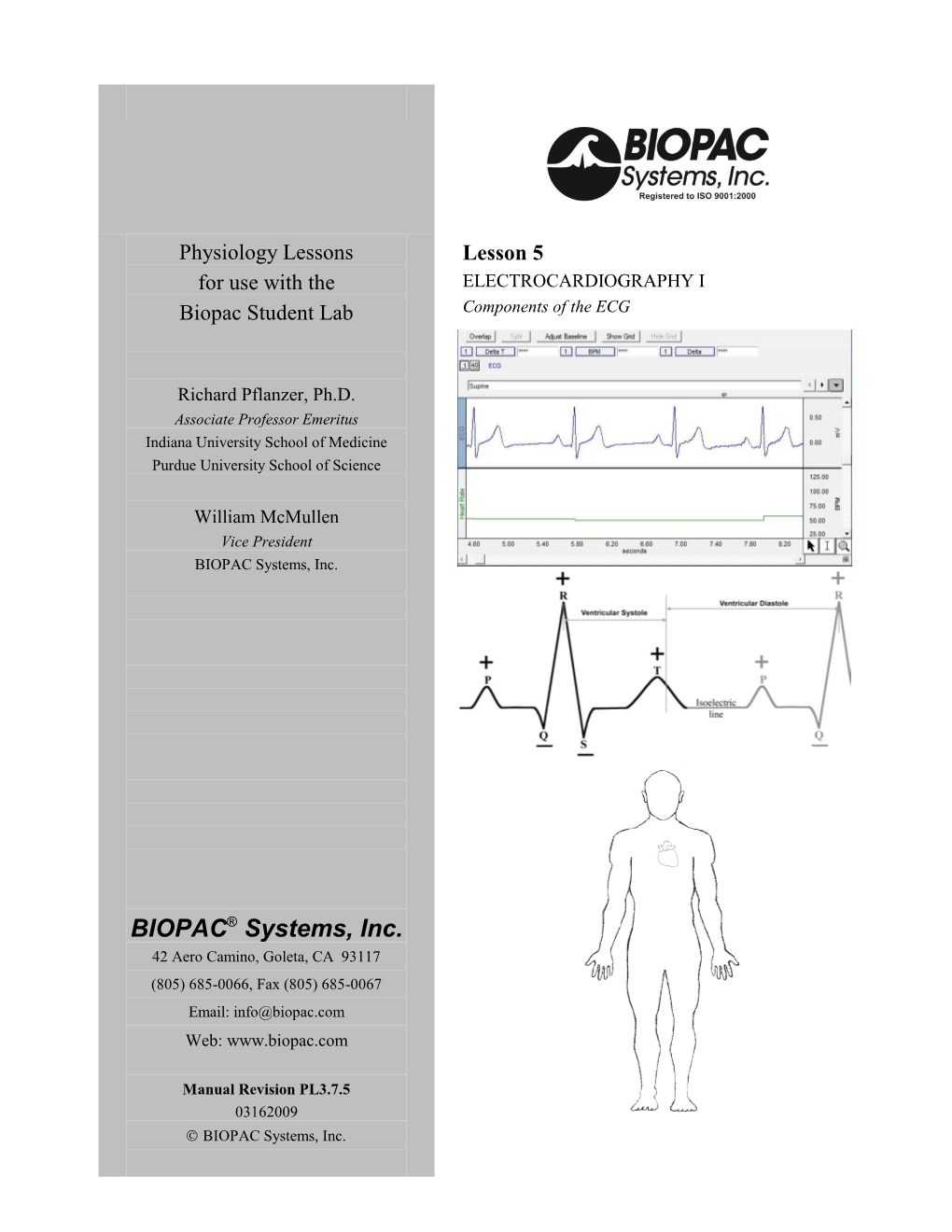 Physiology Lessons for Use with the Biopac Student Lab Lesson 5