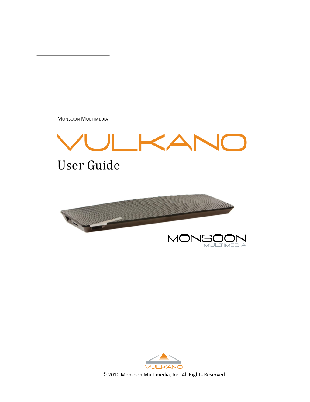 Vulcano User Guide