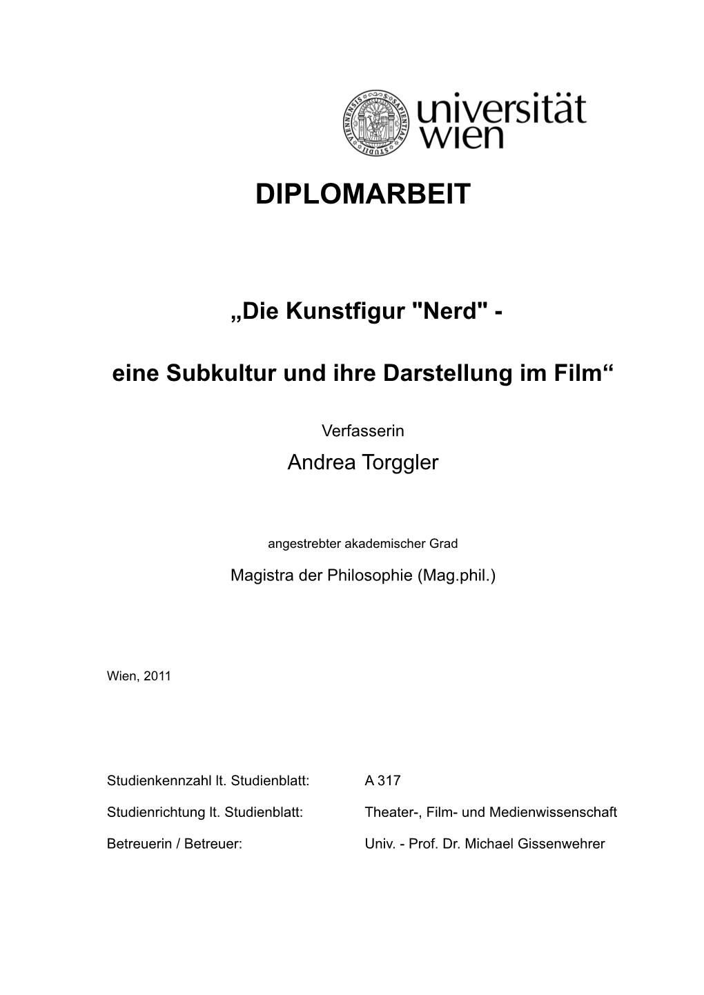 Diplomarbeit