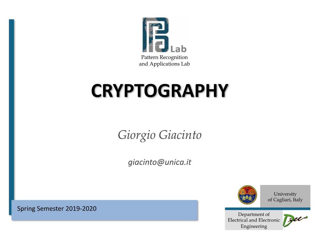 Cryptography