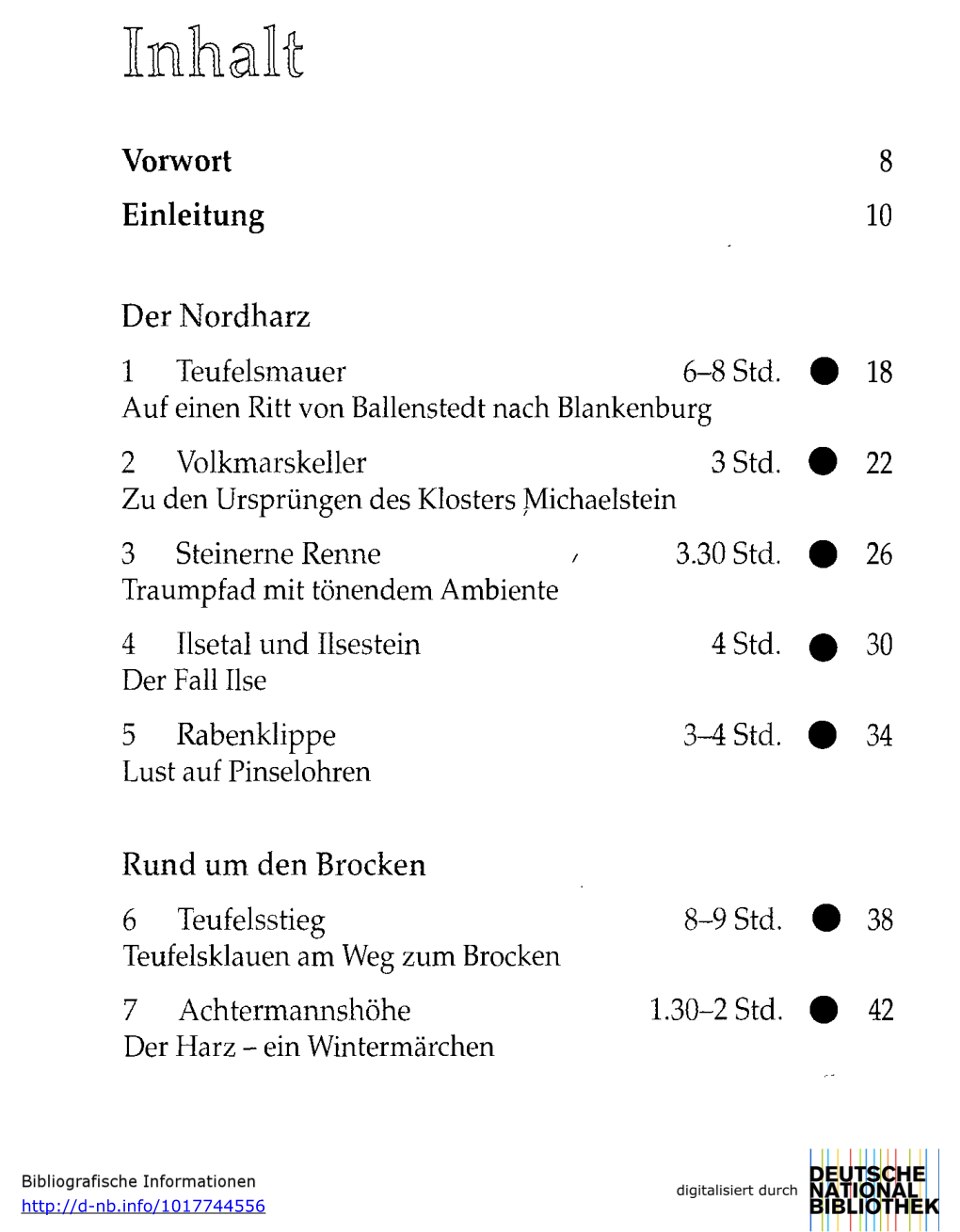 Der Nordharz Rund Um Den Brocken