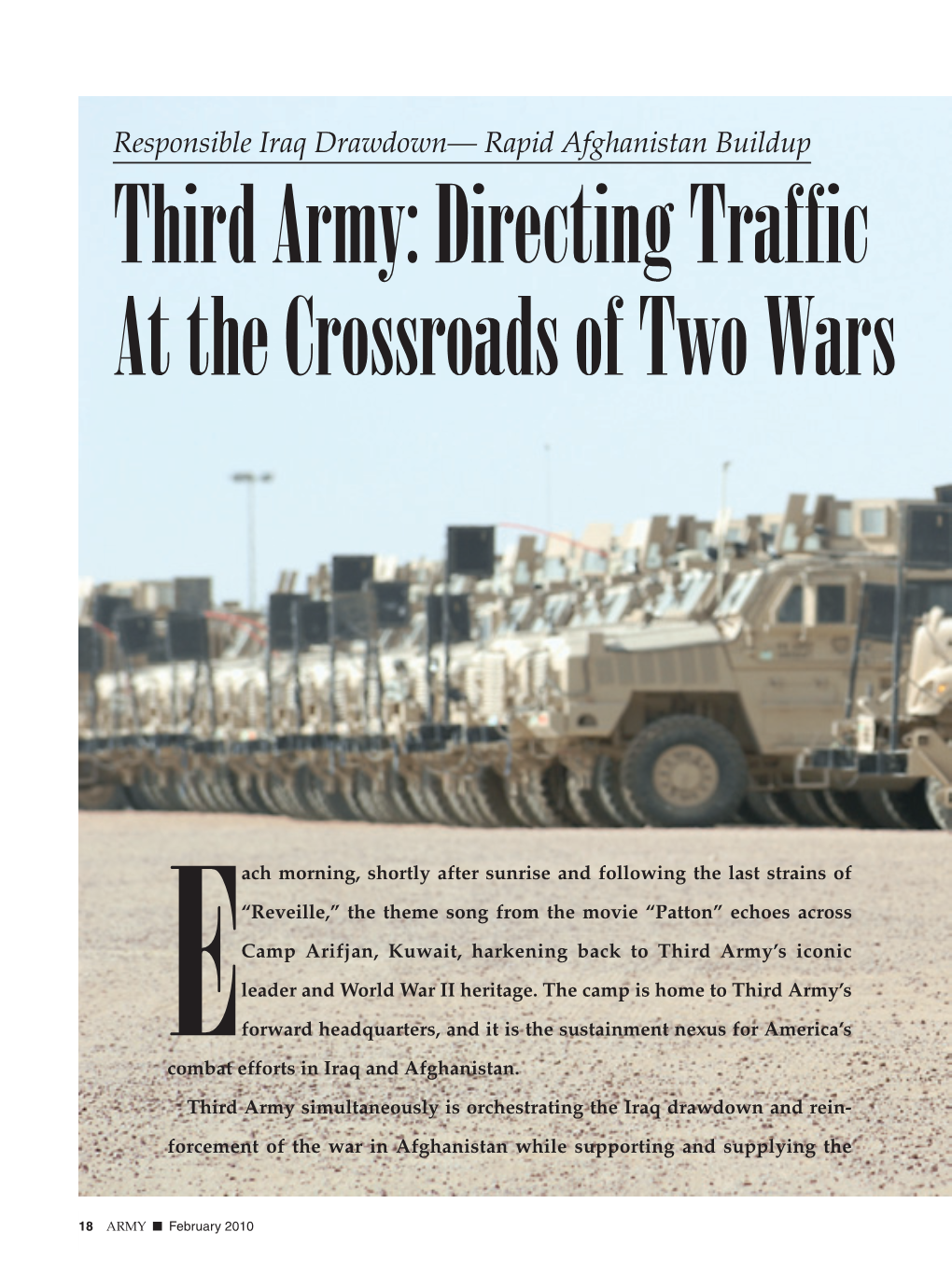 Third Army: Directing Traffic at the Crossroads of Two Wars