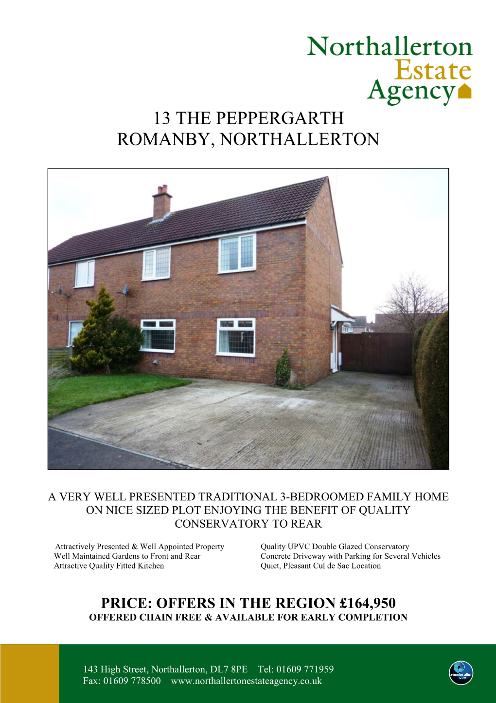 13 the Peppergarth Romanby, Northallerton