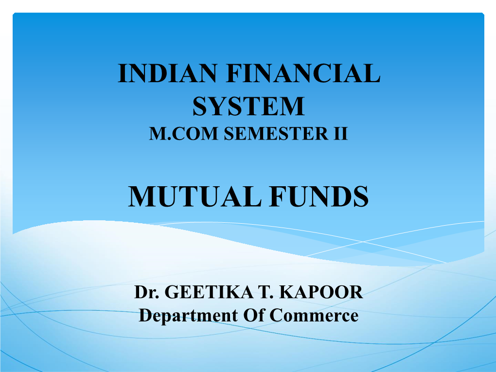 Ifs Mutual Funds