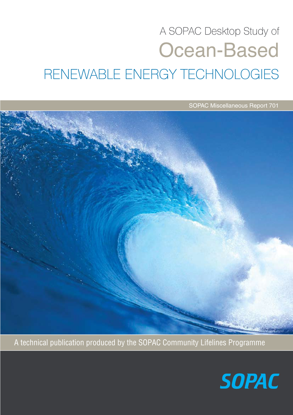 A SOPAC Desktop Study of Ocean-Based, Renewable Energy