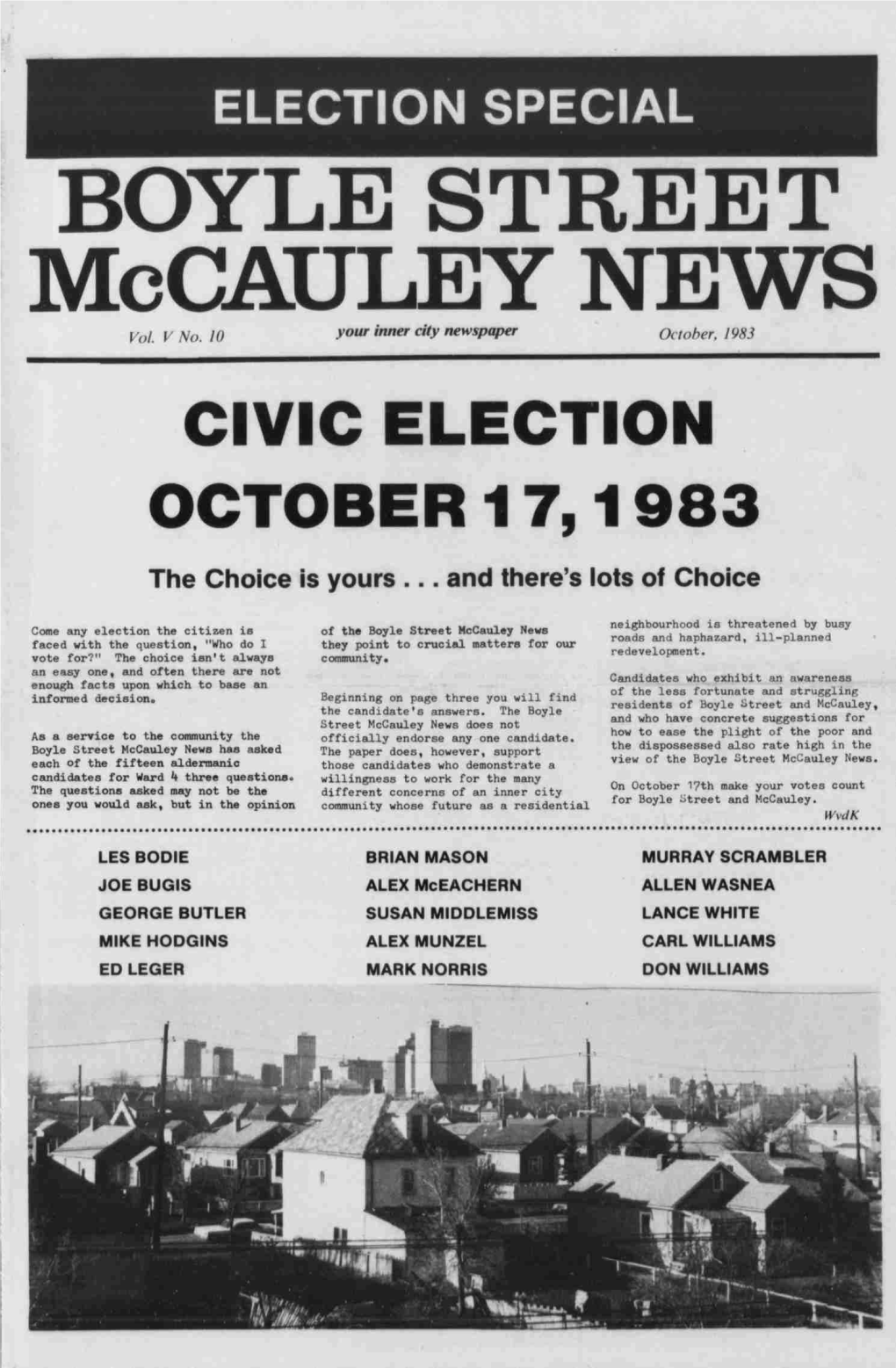 OCTOBER 1 7, 1 983 the Choice Is Yours