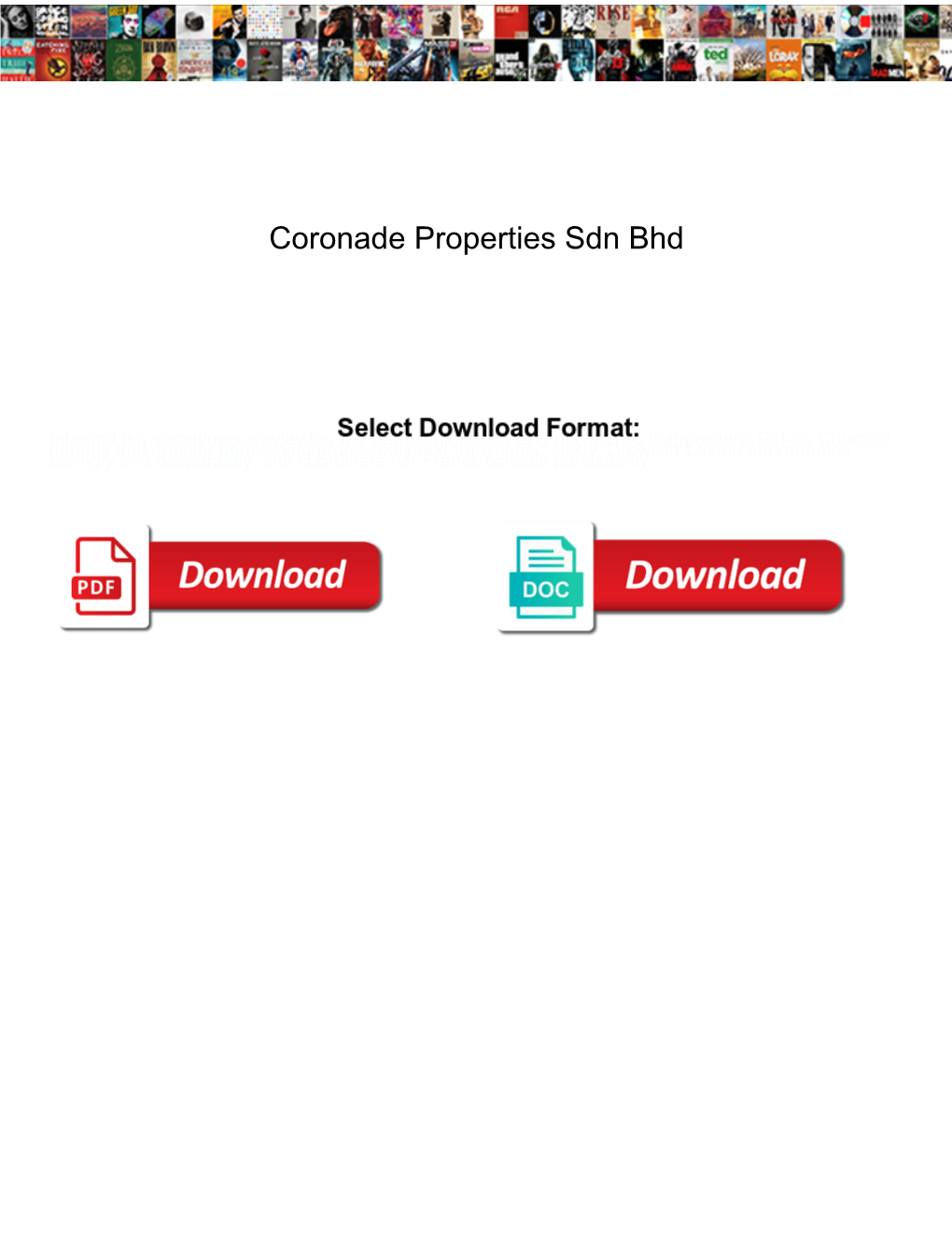 Coronade Properties Sdn Bhd