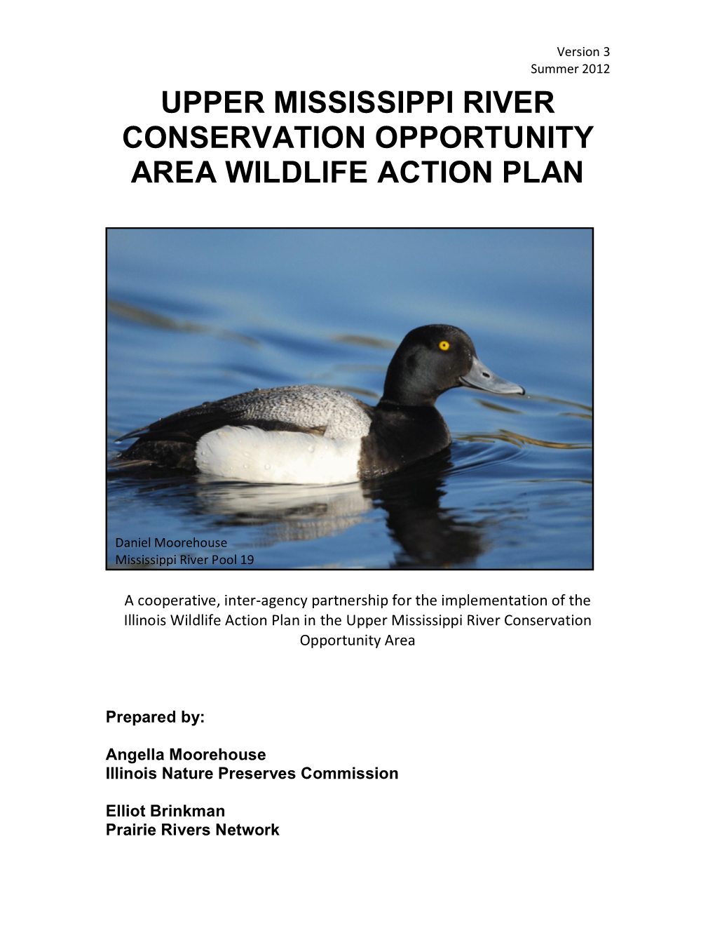 Upper Mississippi River Conservation Opportunity Area Wildlife Action Plan