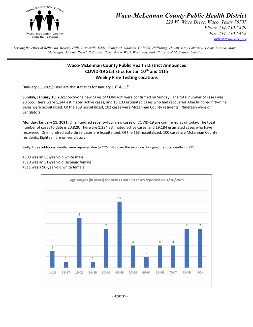 Waco-Mclennan County Public Health District 225 W