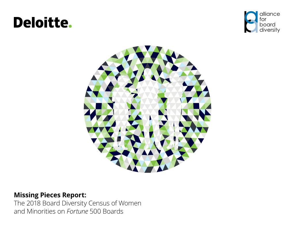 Missing Pieces Report: the 2018 Board Diversity Census of Women