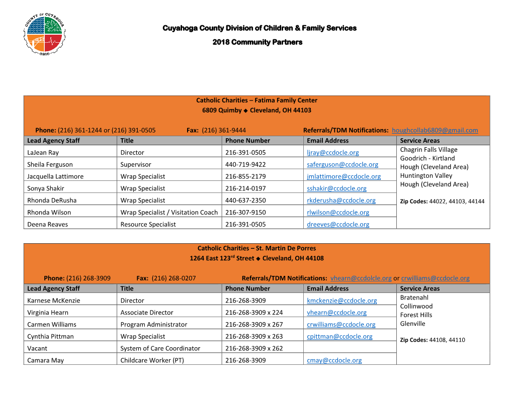 Cuyahoga County Division of Children & Family