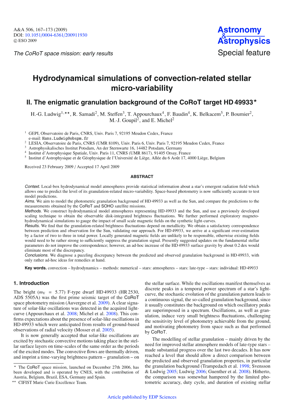 Hydrodynamical Simulations of Convection-Related Stellar Micro-Variability II