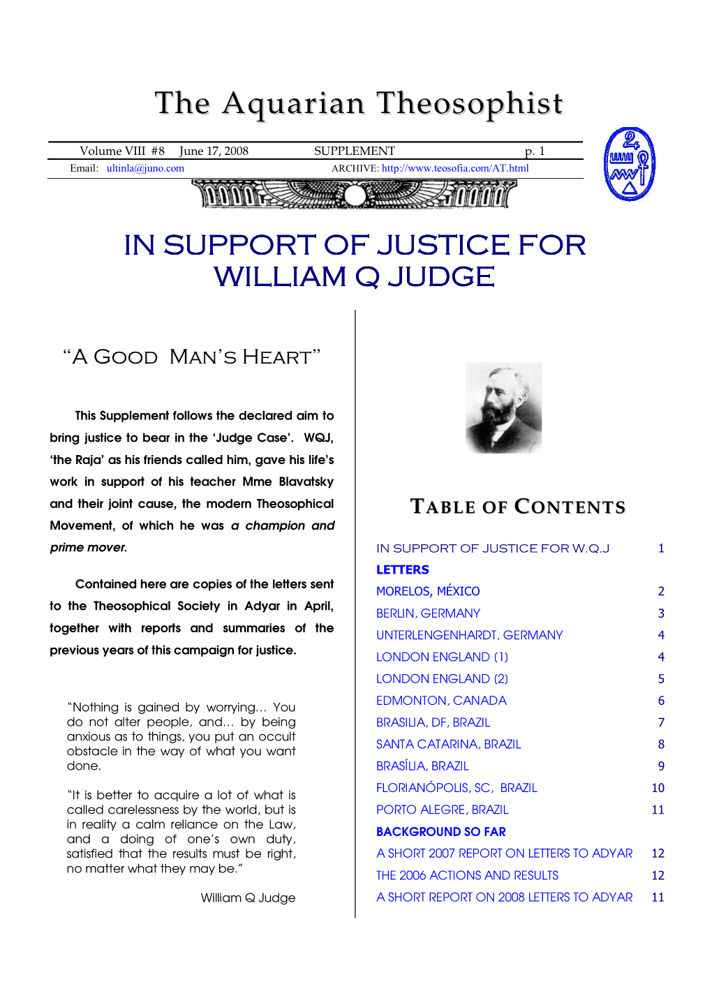 6. June 08 AQUARIAN THEOSOPHIST Supplement V2