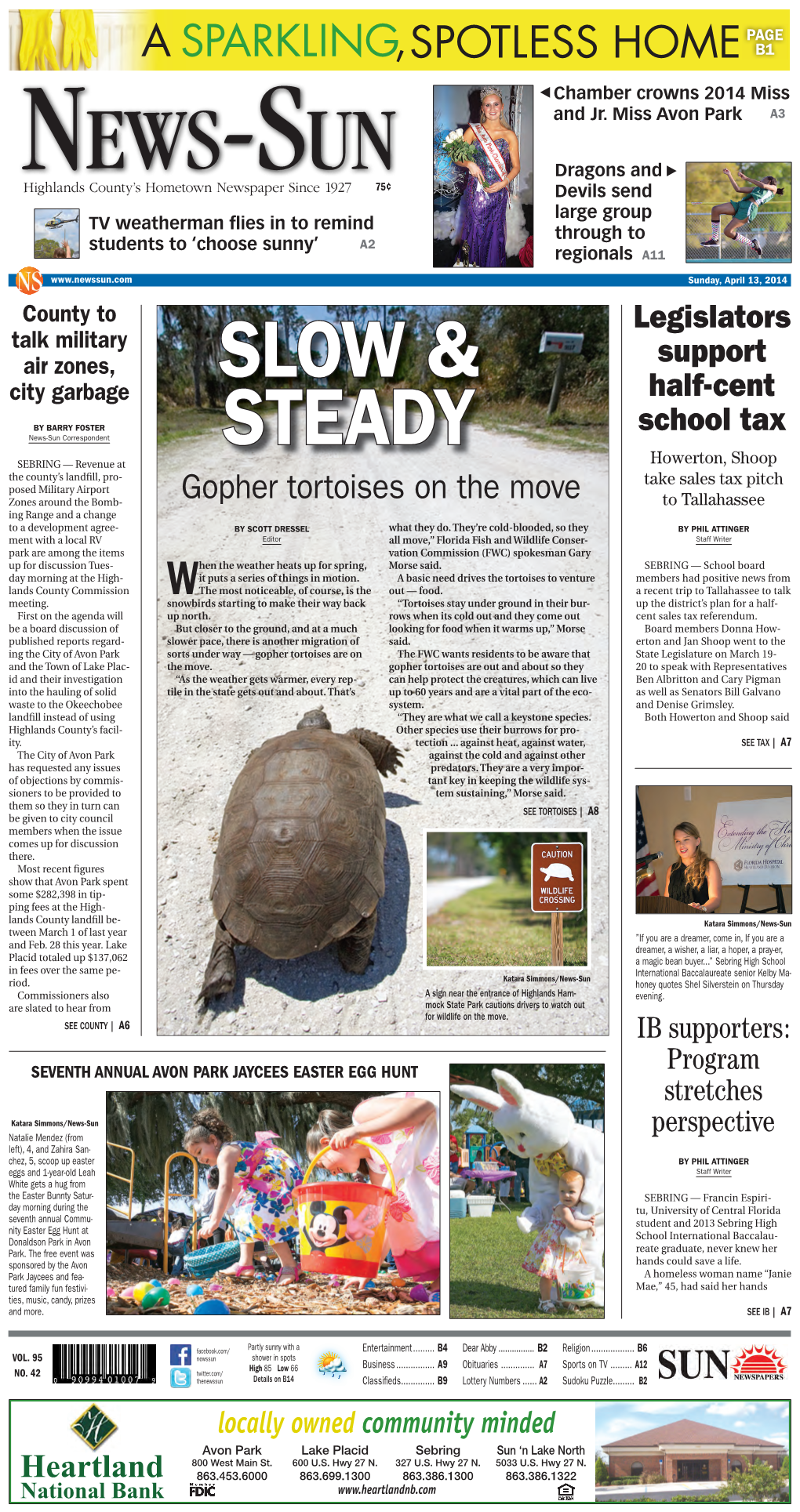 Gopher Tortoises on the Move to Tallahassee Ing Range and a Change to a Development Agree- by SCOTT DRESSEL What They Do