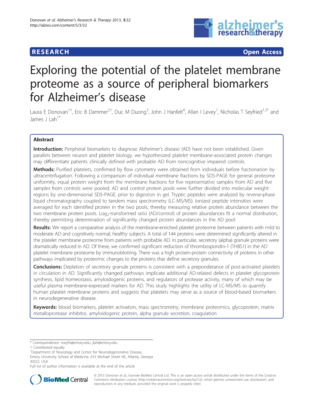 Exploring the Potential of the Platelet Membrane Proteome As a Source Of