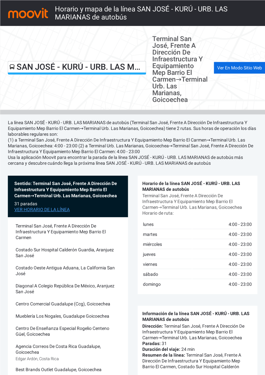 PDF: Horario De SAN JOSÉ