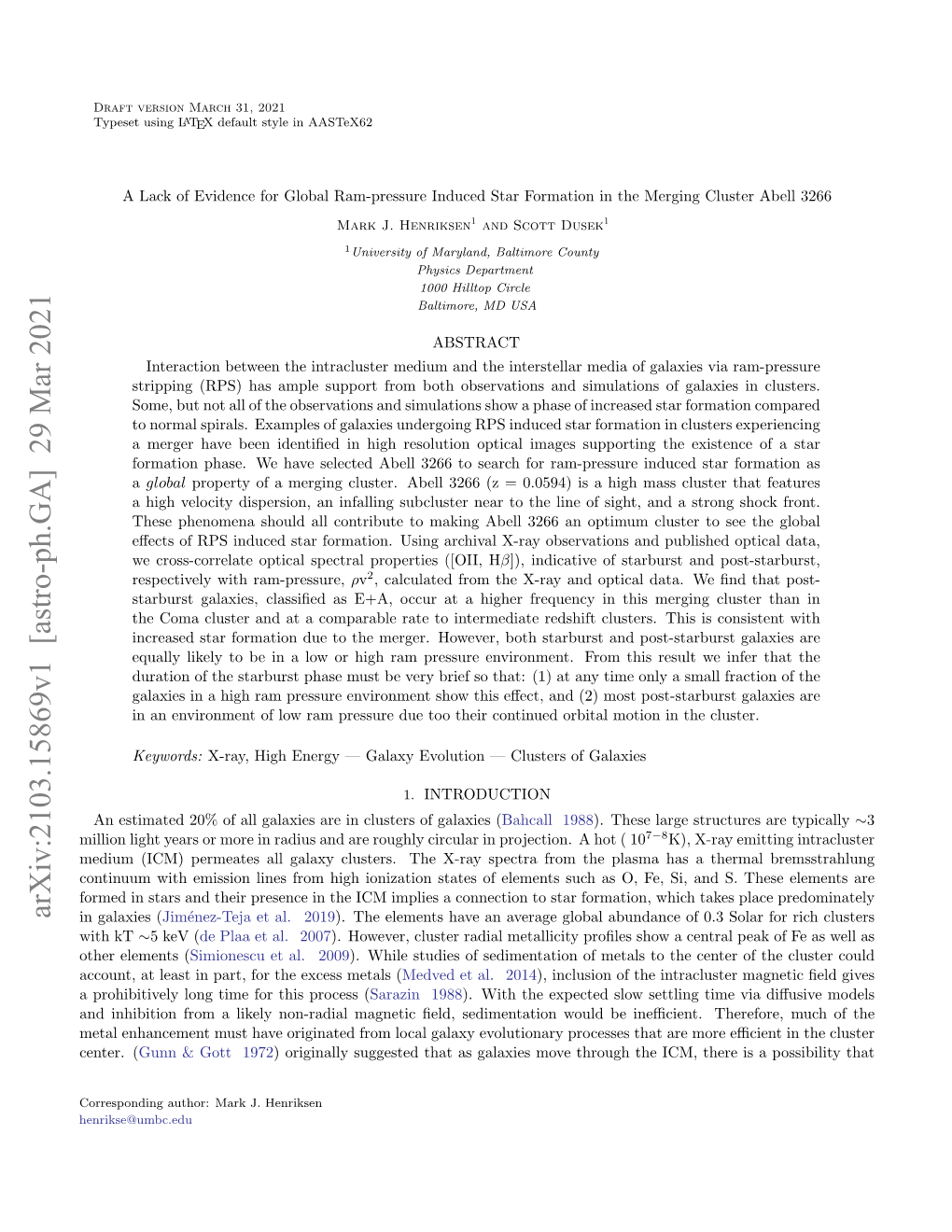 A Lack of Evidence for Global Ram-Pressure Induced Star Formation in the Merging Cluster Abell 3266