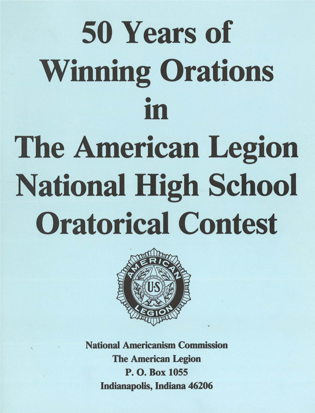 The American Legion National High School Oratorical Contest