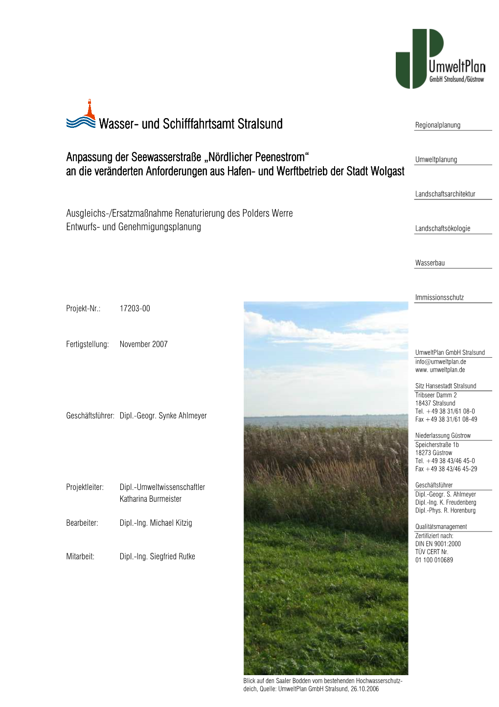 Wasser- Und Schifffahrtsamt Stralsund Und Schifffahrtsamt Stralsund Und