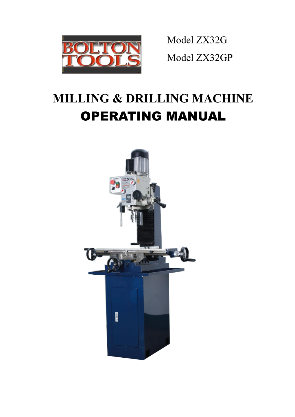 Milling & Drilling Machine Operating Manual