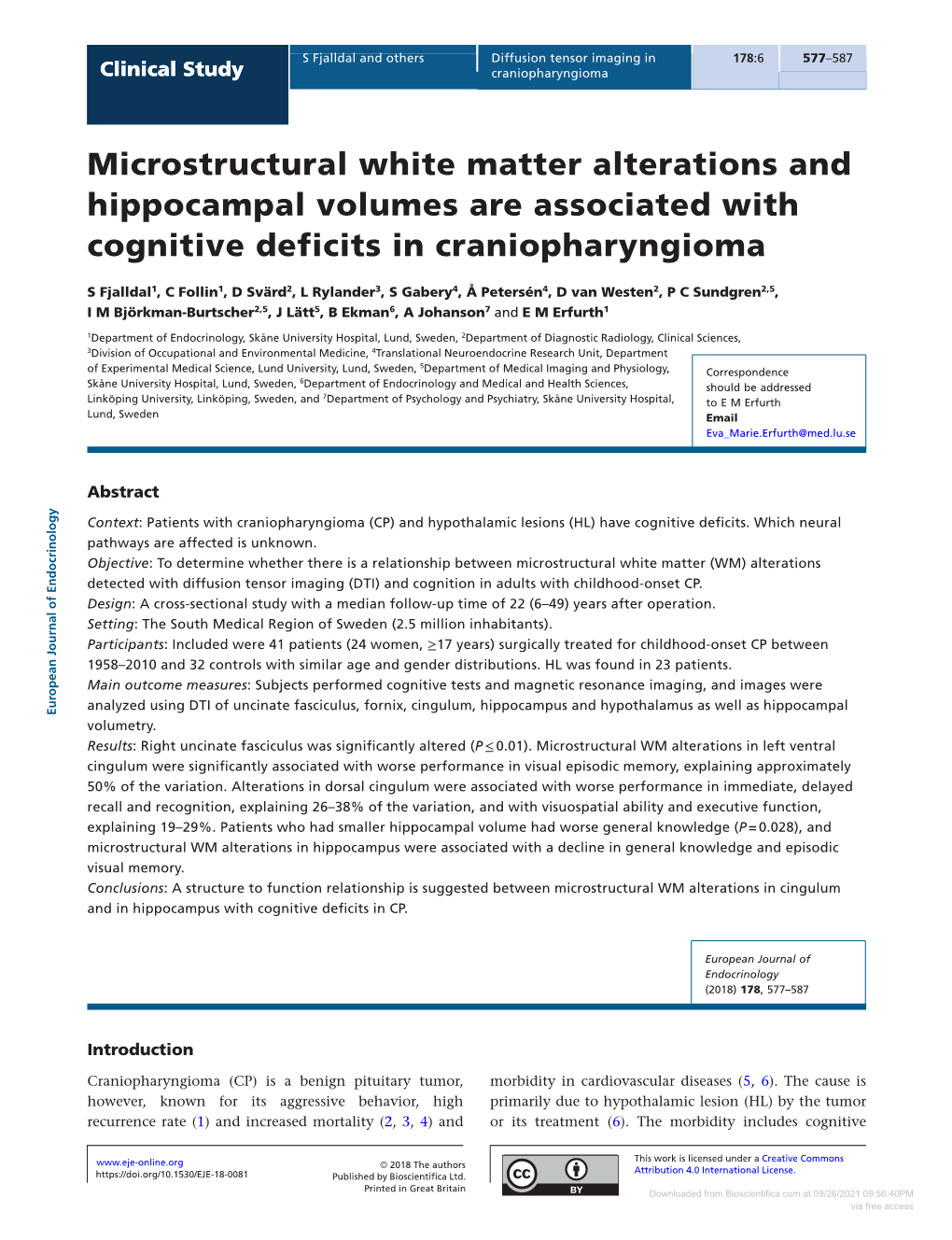 Microstructural White Matter Alterations and Hippocampal Volumes Are