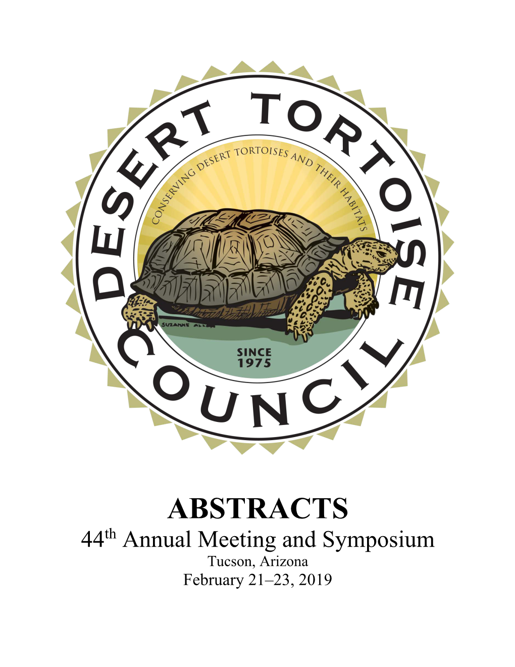 ABSTRACTS 44Th Annual Meeting and Symposium Tucson, Arizona February 21–23, 2019