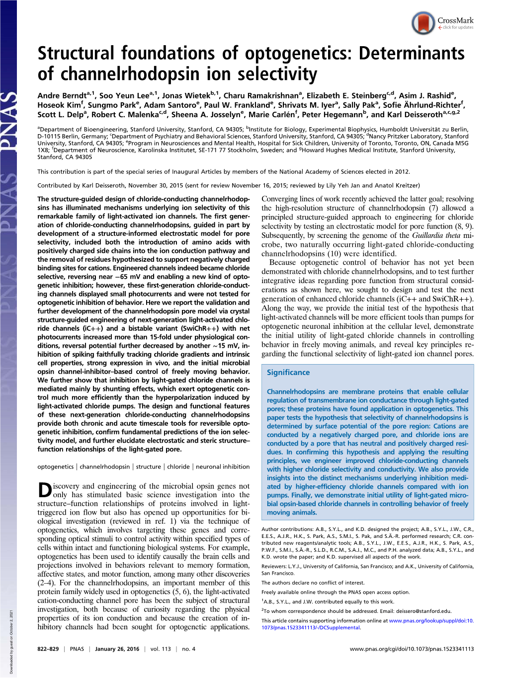 Determinants of Channelrhodopsin Ion Selectivity