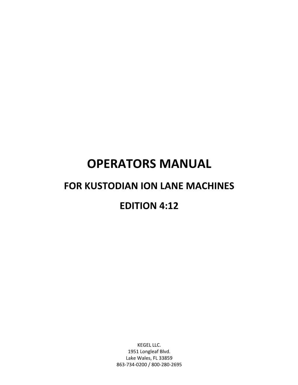 Kustodian Ion Lane Machines Edition 4:12